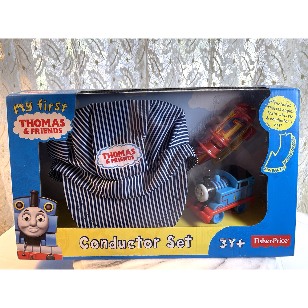 My First Thomas & Friends Conductor Set with Train, Whistle & Hat - NEW/SEALED